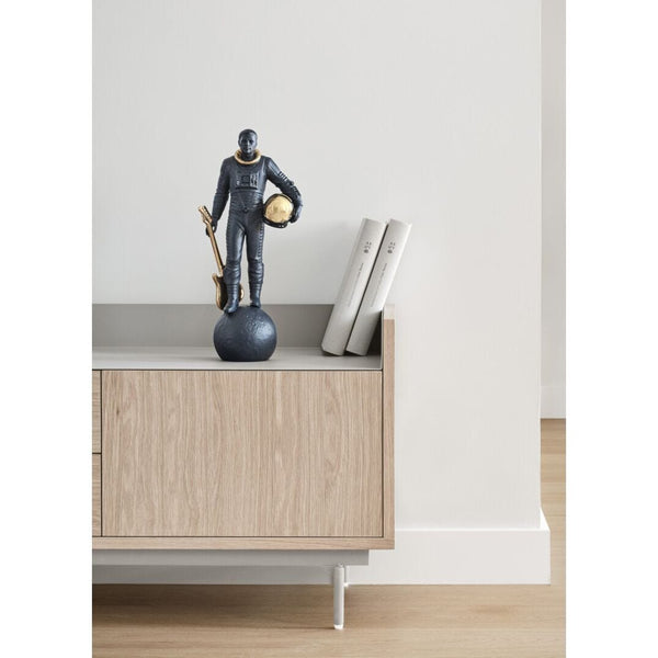 Load image into Gallery viewer, Lladro Walking on the Moon Figurine - Black & Gold