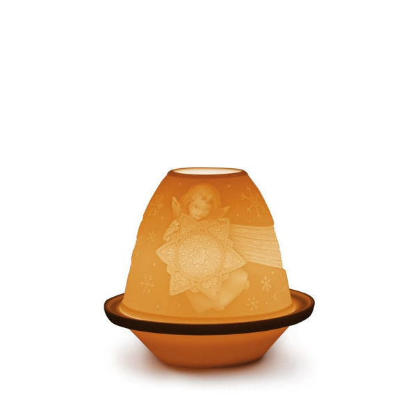 Load image into Gallery viewer, Lladro Angel with Star Lithophane - Votive with Plate