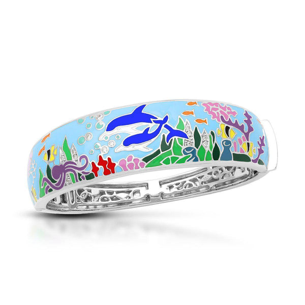 Load image into Gallery viewer, Belle Etoile Dolphin Bangle - Blue