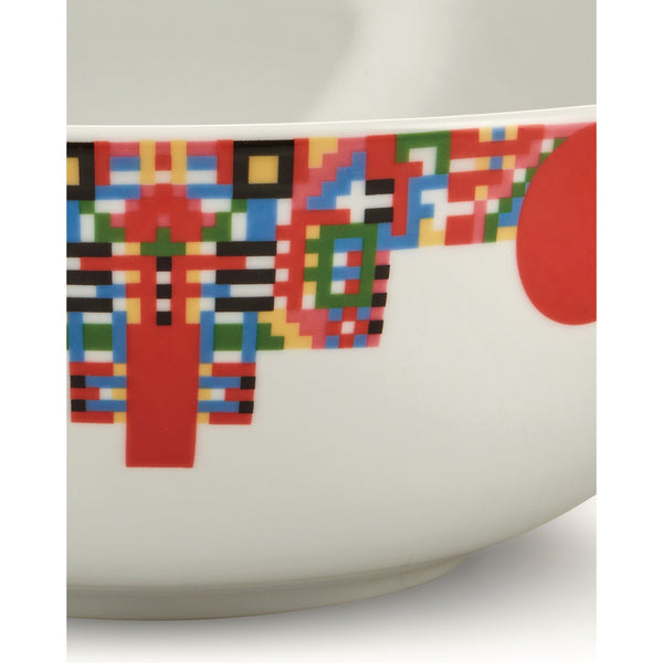 Load image into Gallery viewer, Alessi Holyhedrics Pastry And Nut Bowl In Decorated Porcelain