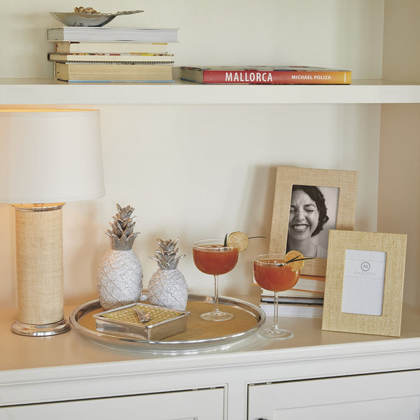 Load image into Gallery viewer, Mariposa Sand Faux Grasscloth 5x7 Frame