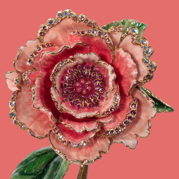 Load image into Gallery viewer, Jay Strongwater Kora Peony Objet