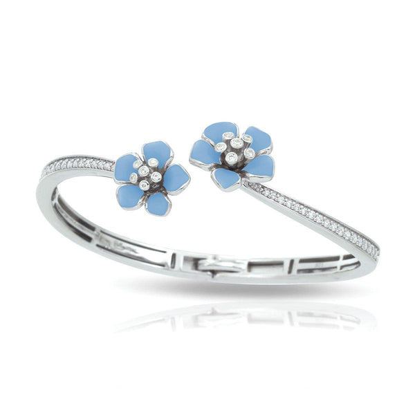 Load image into Gallery viewer, Belle Etoile Forget Me Not Bangle - Serenity Blue