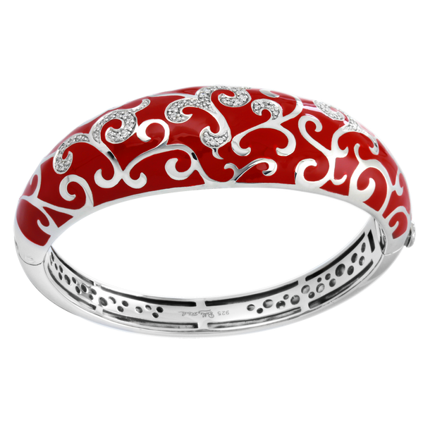 Load image into Gallery viewer, Belle Etoile Royale Bangle - Red