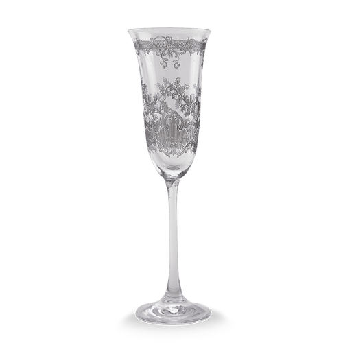 Arte Italica Giardino, Grey Champagne Flute