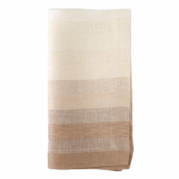 Load image into Gallery viewer, Bodrum Linens Gradient Stripe - Linen Napkins - Set of 4