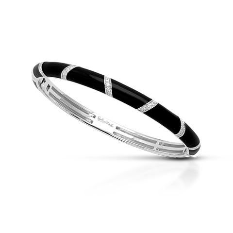 Load image into Gallery viewer, Belle Etoile Glissando Bangle - Black