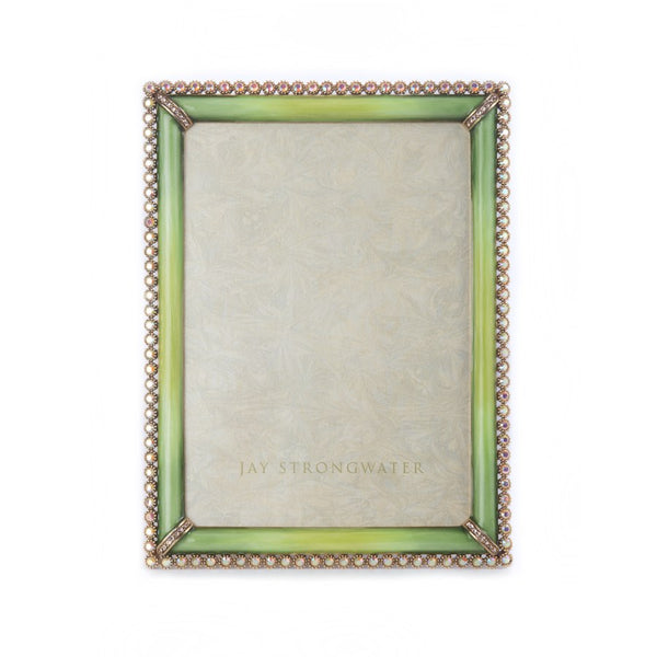 Load image into Gallery viewer, Jay Strongwater Lucas Stone Edge 5" x 7" Frame - Apple