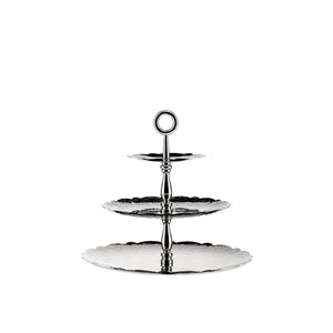 Alessi Dressed Three-Dish Stand Stainless Steel