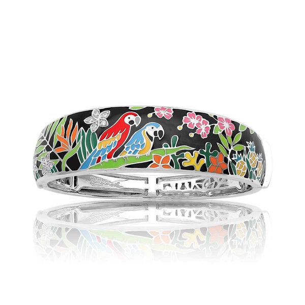Load image into Gallery viewer, Belle Etoile Macaw Bangle - Black & Multi