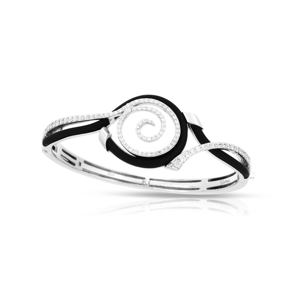 Load image into Gallery viewer, Belle Etoile Oceana Bangle - Black