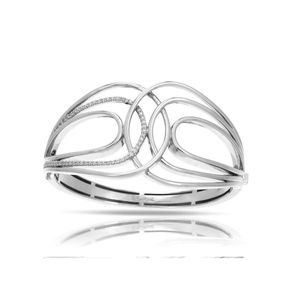 Load image into Gallery viewer, Belle Etoile Onda Bangle - Silver