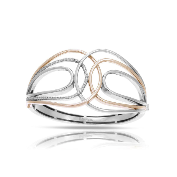 Load image into Gallery viewer, Belle Etoile Onda Bangle - Rose Gold
