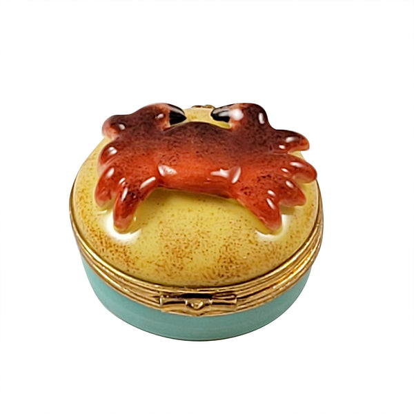 Load image into Gallery viewer, Rochard "Crab on Beach" Limoges Box