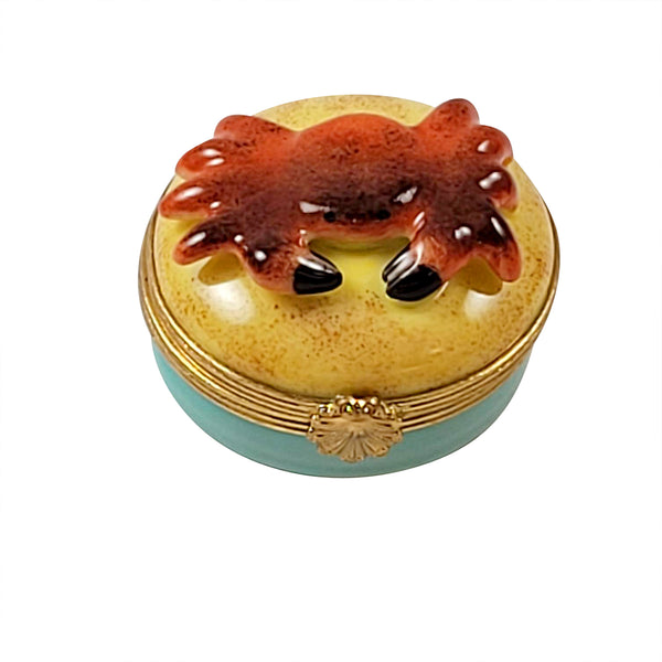 Load image into Gallery viewer, Rochard "Crab on Beach" Limoges Box