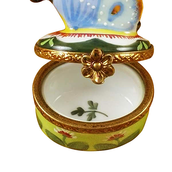 Load image into Gallery viewer, Rochard "Butterfly Blue-Gold" Limoges Box