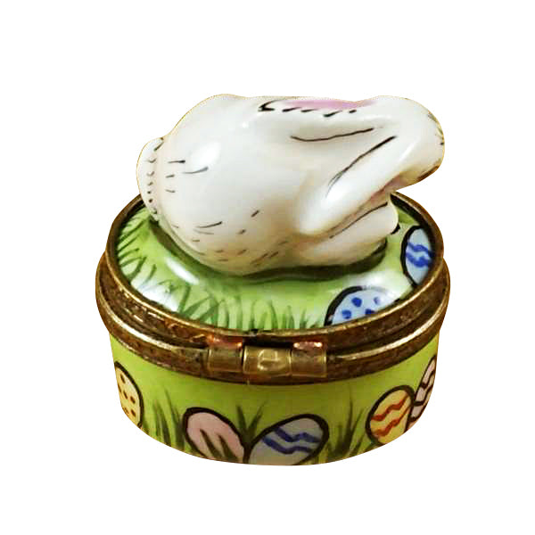 Load image into Gallery viewer, Rochard "Mini Rabbit with Easter Eggs" Limoges Box