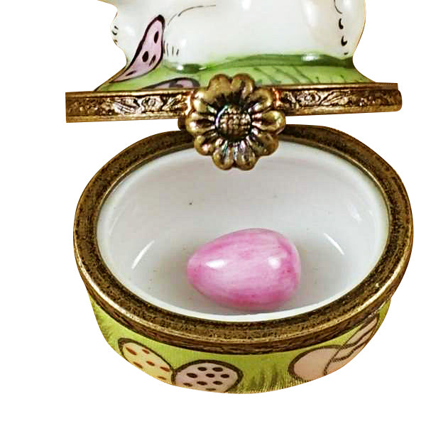 Load image into Gallery viewer, Rochard "Mini Rabbit with Easter Eggs" Limoges Box