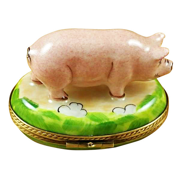 Load image into Gallery viewer, Rochard "Pig" Limoges Box