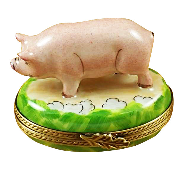 Load image into Gallery viewer, Rochard "Pig" Limoges Box