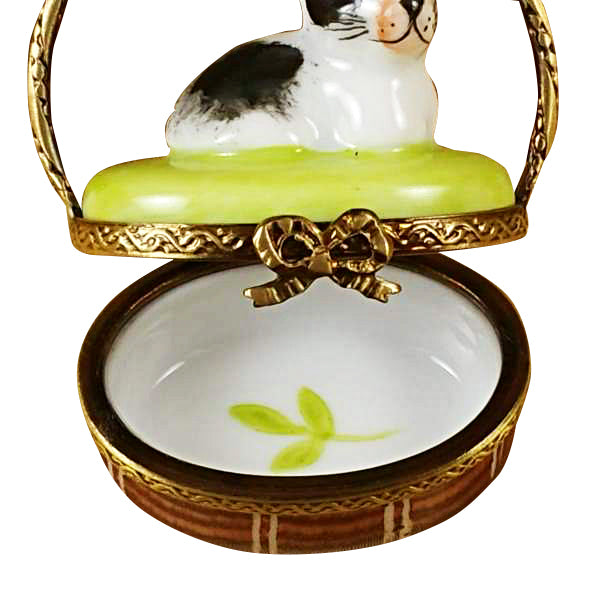 Load image into Gallery viewer, Rochard "Basket with Mini Rabbit" Limoges Box