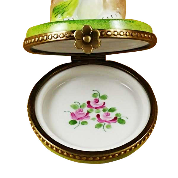 Load image into Gallery viewer, Rochard "Rabbit with Carrot" Limoges Box