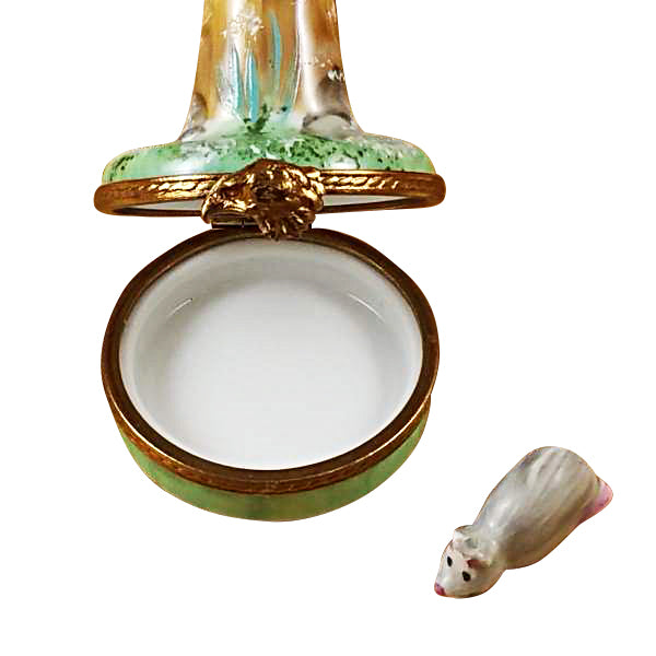 Load image into Gallery viewer, Rochard "Falcon with Mouse" Limoges Box