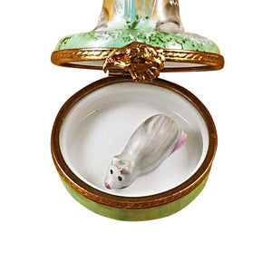 Rochard "Falcon with Mouse" Limoges Box