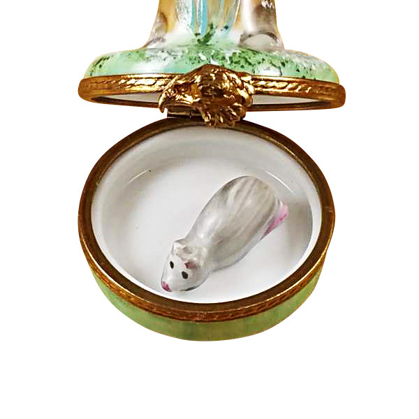 Load image into Gallery viewer, Rochard "Falcon with Mouse" Limoges Box