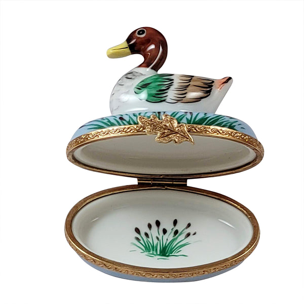 Load image into Gallery viewer, Rochard "Mallard Duck" Limoges Box