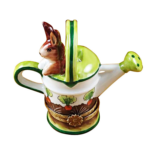 Load image into Gallery viewer, Rochard "Watering Can with Rabbit" Limoges Box