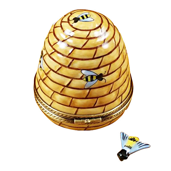 Load image into Gallery viewer, Rochard "Beehive with Bee" Limoges Box