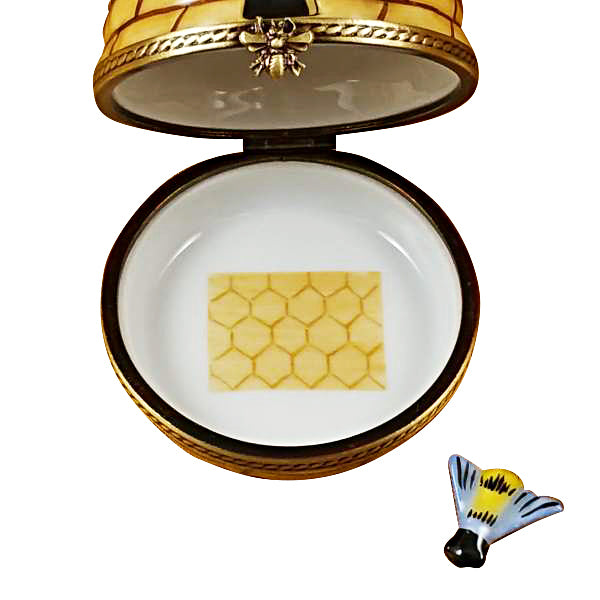 Load image into Gallery viewer, Rochard "Beehive with Bee" Limoges Box