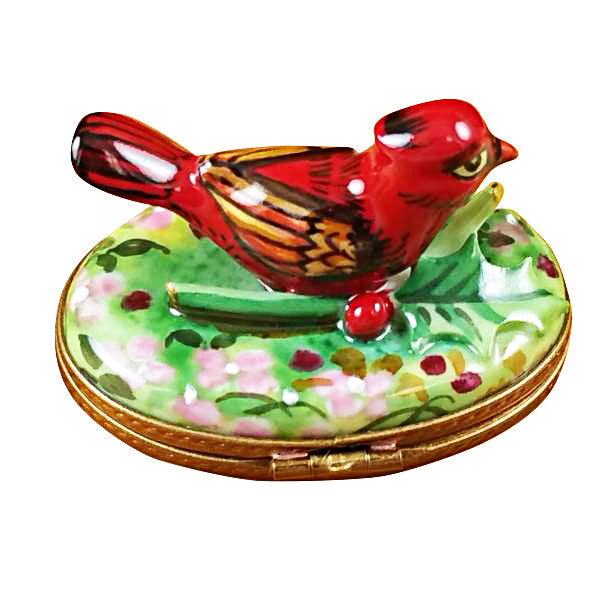 Load image into Gallery viewer, Rochard "Cardinal-Spring" Limoges Box