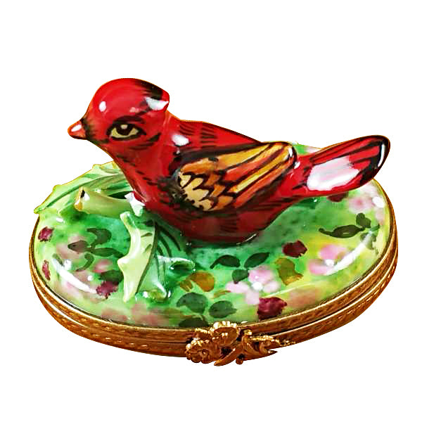 Load image into Gallery viewer, Rochard "Cardinal-Spring" Limoges Box