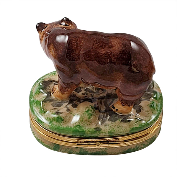 Load image into Gallery viewer, Rochard "Brown Bear" Limoges Box