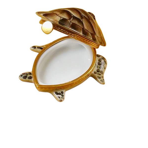 Load image into Gallery viewer, Rochard "Turtle with Baby" Limoges Box