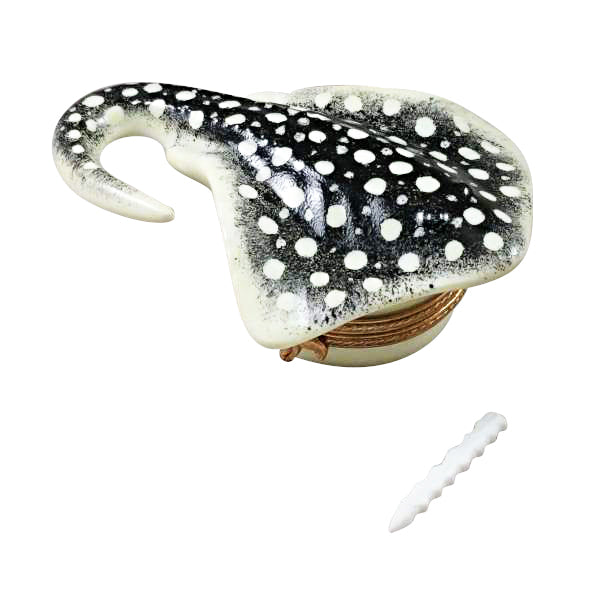 Load image into Gallery viewer, Rochard "Black Stingray with Removable Barb" Limoges Box