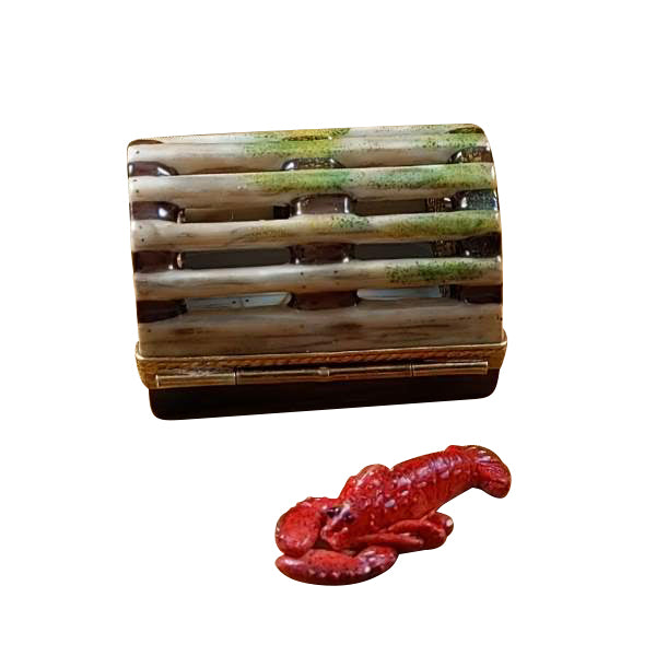 Load image into Gallery viewer, Rochard "Lobster Trap With Removable Lobster" Limoges Box