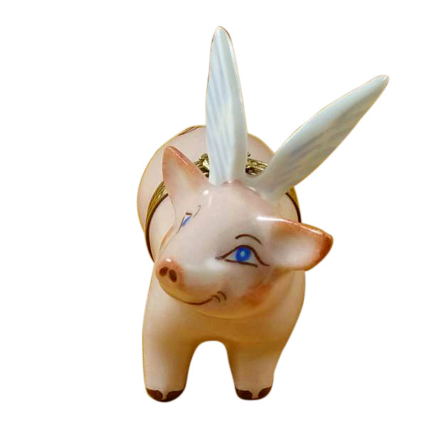 Load image into Gallery viewer, Rochard "Flying Pig" Limoges Box