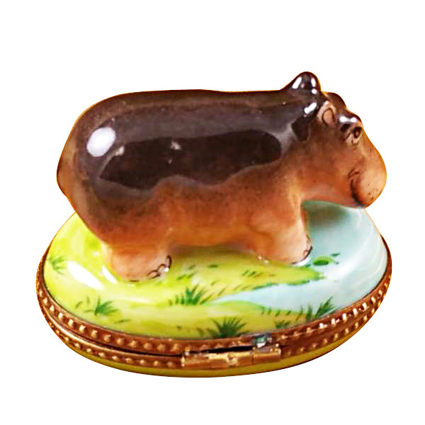 Load image into Gallery viewer, Rochard "Hippopotamus" Limoges Box