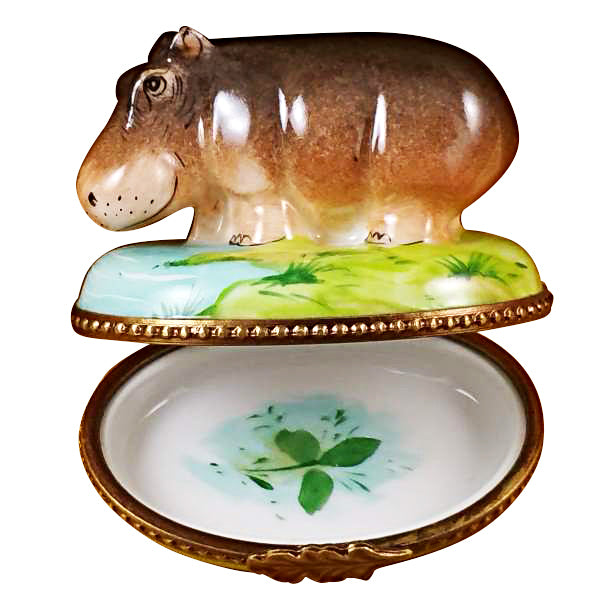 Load image into Gallery viewer, Rochard "Hippopotamus" Limoges Box