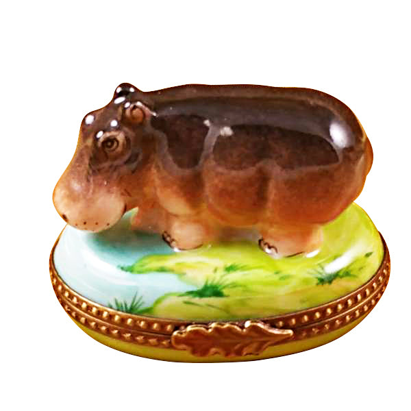 Load image into Gallery viewer, Rochard "Hippopotamus" Limoges Box
