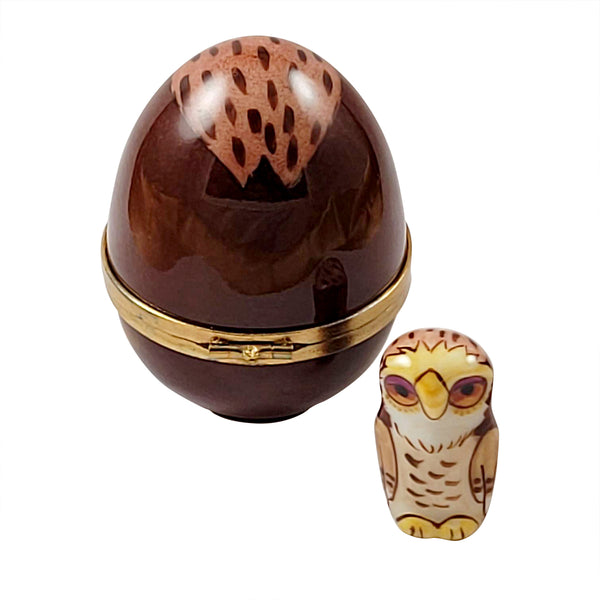 Load image into Gallery viewer, Rochard "Owl Egg" Limoges Box