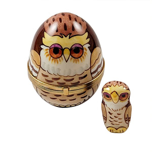 Rochard "Owl Egg" Limoges Box