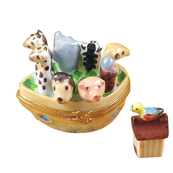 Load image into Gallery viewer, Rochard "Noah's Ark" Limoges Box
