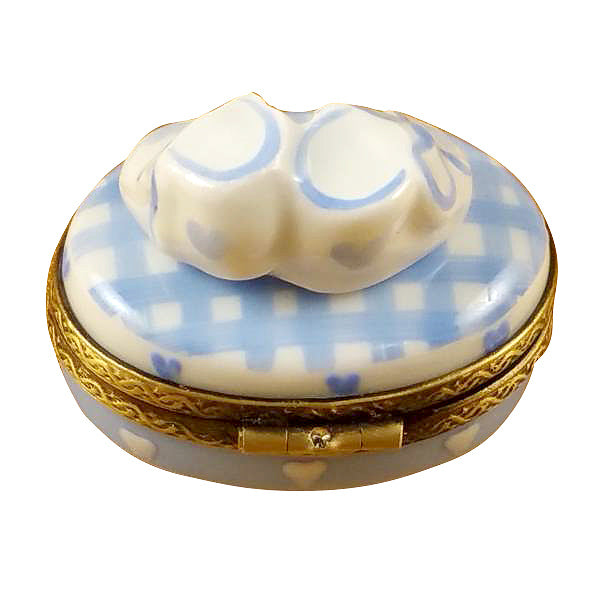 Load image into Gallery viewer, Rochard "Oval - It's a Boy with Shoes" Limoges Box
