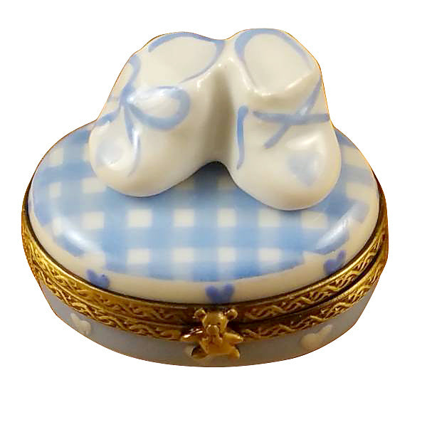 Load image into Gallery viewer, Rochard "Oval - It's a Boy with Shoes" Limoges Box
