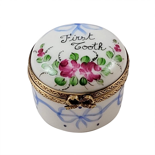 Load image into Gallery viewer, Rochard "Blue First Tooth" Limoges Box