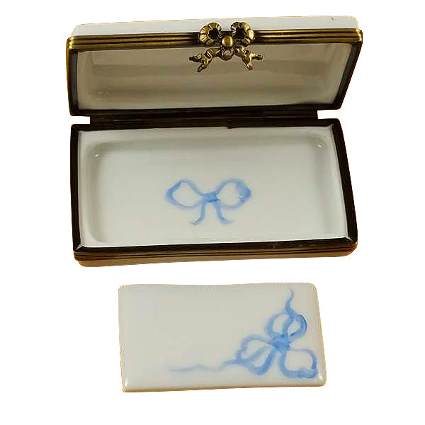 Load image into Gallery viewer, Rochard "Blue Stork It's a Boy" Limoges Box